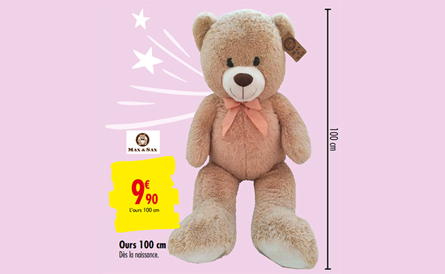 ours peluche carrefour