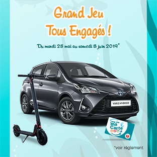 Magasins U Jeu Unilever 20 Voitures Toyota 500