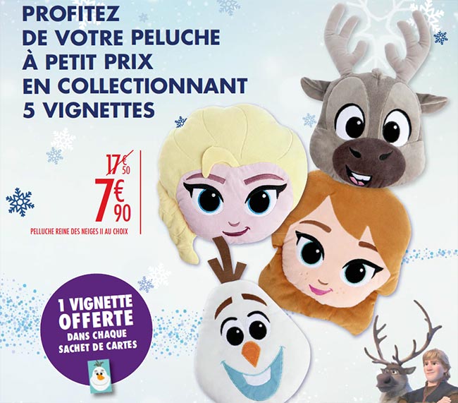 Carrefour Cartes Reine Des Neiges Offertes Et Peluches A Collectionner