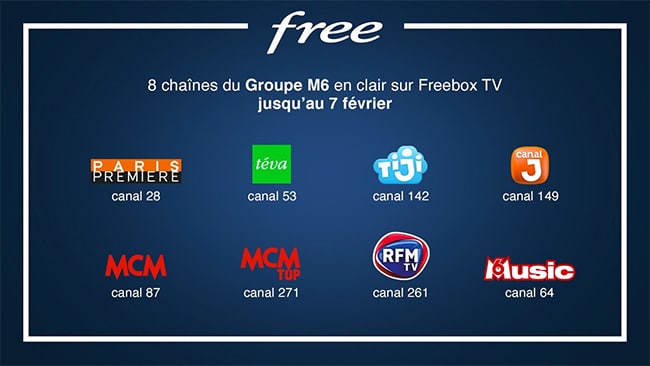 Free Box Tv 8 Chaines En Clair Tiji Canal J Mcm Gratuites