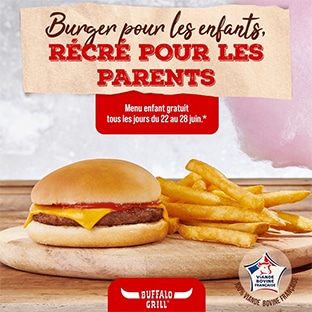 Buffalo Grill Menu Enfant Offert Tous Les Jours