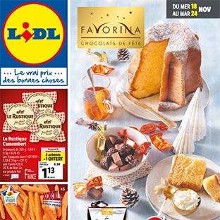 Catalogue Lidl Favorina Du 18 Au 24 Novembre