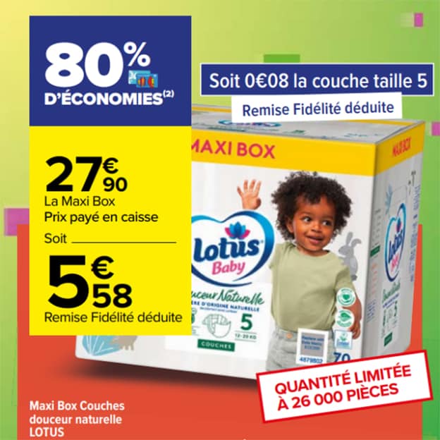 Couches Lotus Baby chez Carrefour (27/09 – 03/10)Couches  Lotus Baby chez Carrefour (27/09 - 03/10) - Catalogues Promos & Bons Plans,  ECONOMISEZ ! 