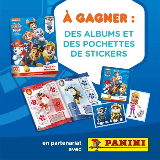 Album pour stickers à collectionner Pat’ Patrouille Panini