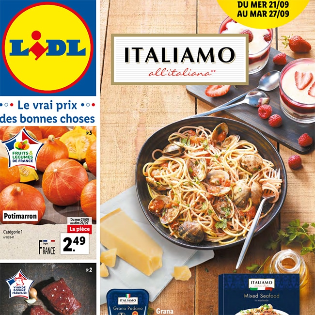 Catalogue Lidl "Italiamo" du 21 au 27 septembre 2022