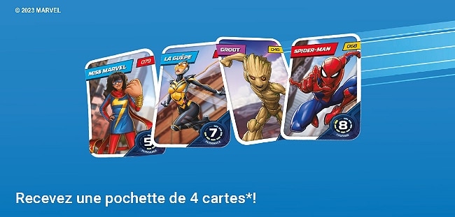 Marvel chez Leclerc avec des cartes à collectionner : Edition 2023