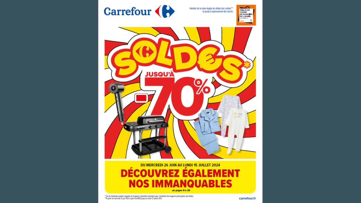 Catalogue Soldes Carrefour été 2024 : Jusqu’à -70%