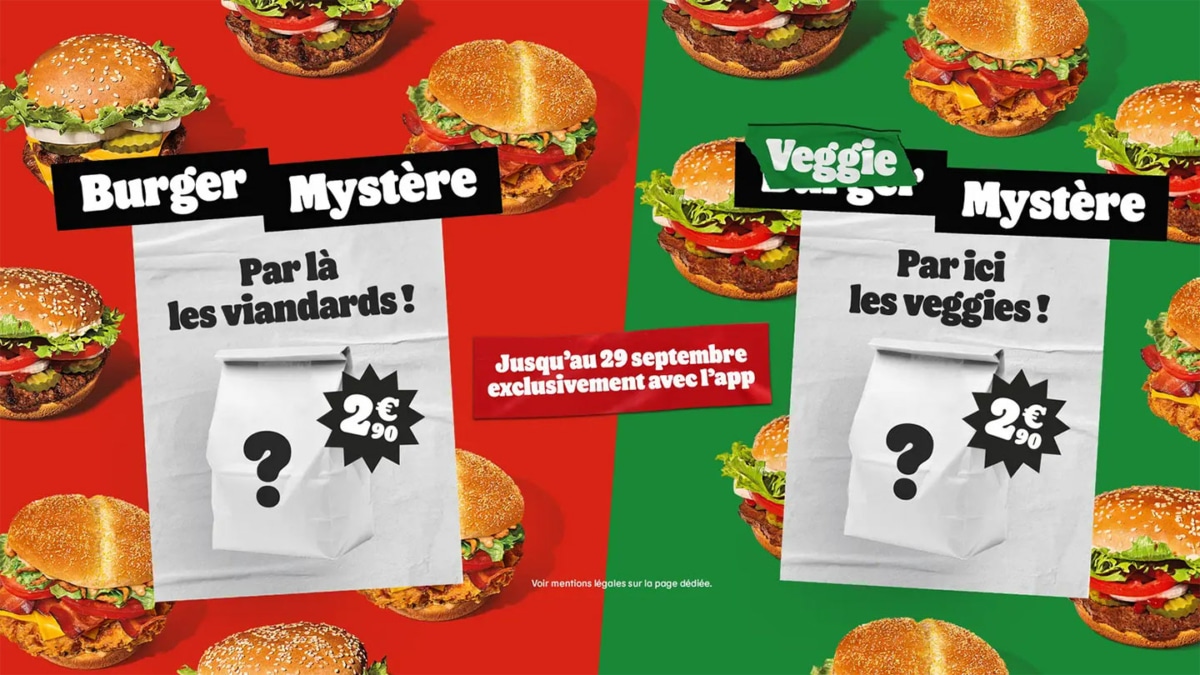 Burger King : Burger mystère à 2,90€ et glace à 2€ avec l’appli