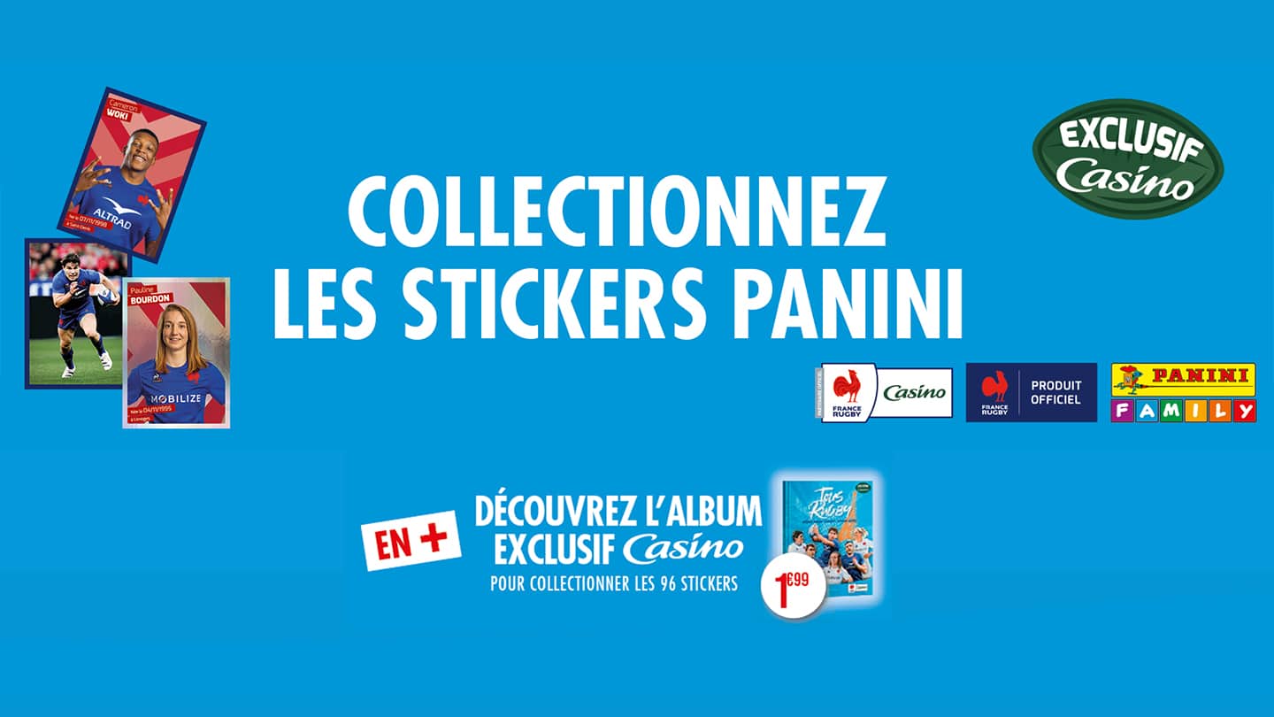 FRANCE - STICKERS IMAGE VIGNETTE - PANINI - RUGBY 2021 / 2022 - to choose  from