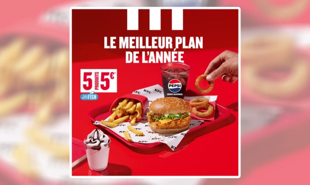 KFC : Méga Box en édition limitée (5€ les 5 produits)