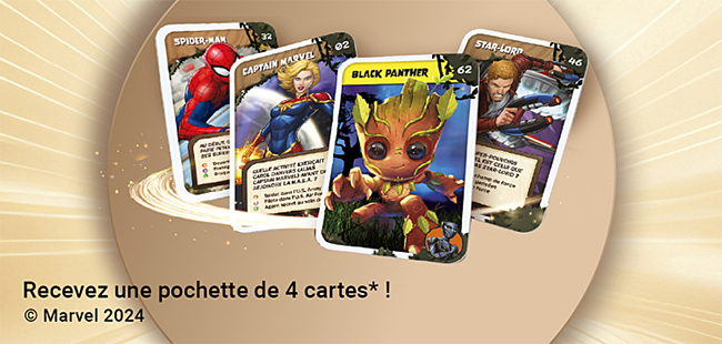 cartes Marvel Leclerc à collectionner