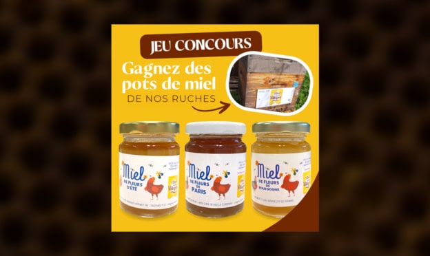 Jeu L’Œuf de nos Villages : 400 coffrets de pots de Miel à gagner