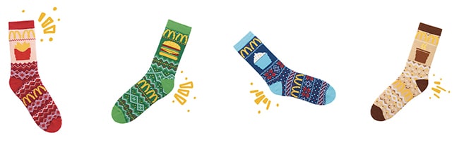 paires de chaussettes McDo 2024 à petits prix