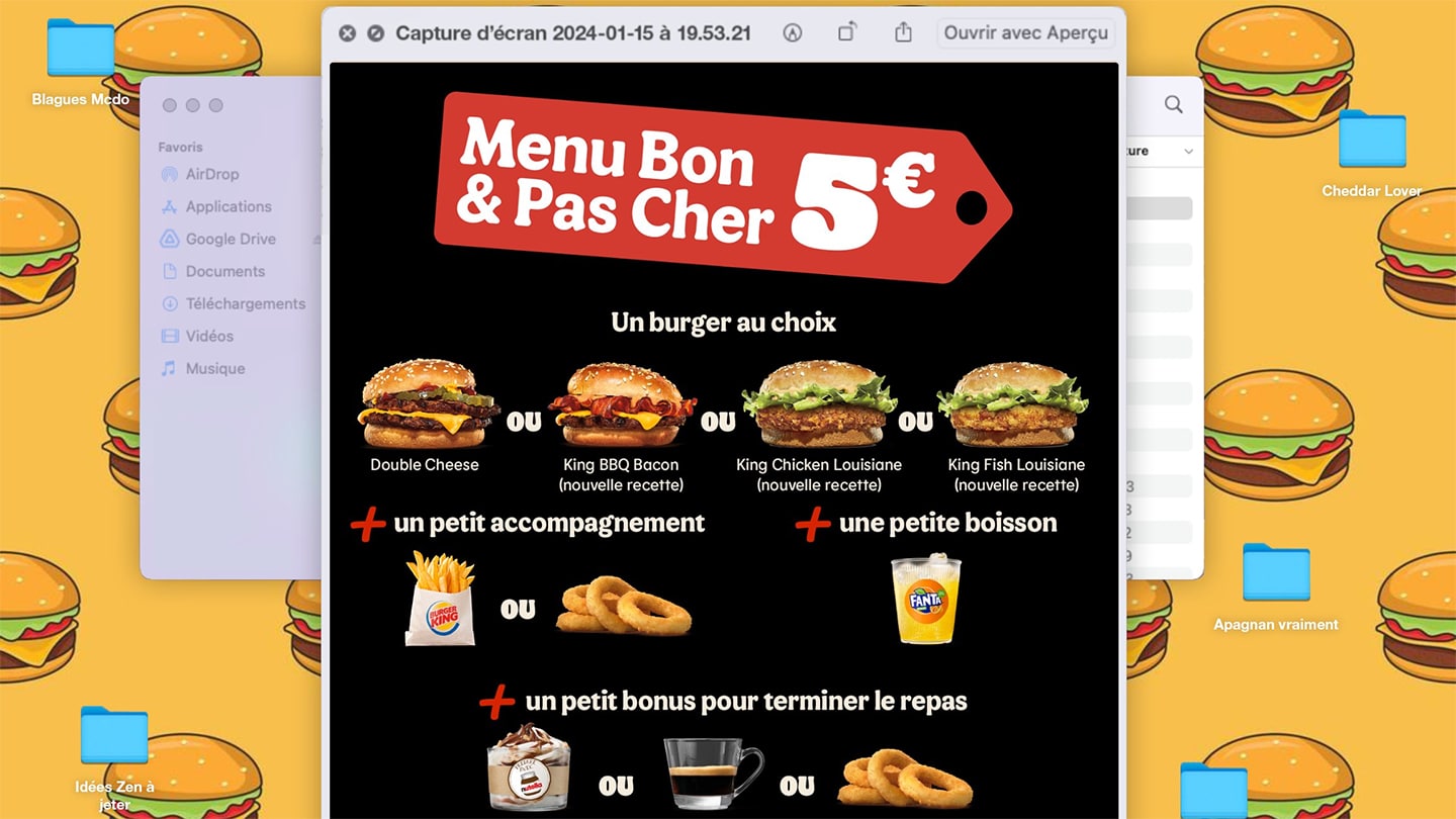 Menu Burger King à 5€ Le Bon et Pas Cher (BPC) remplace le King Deal