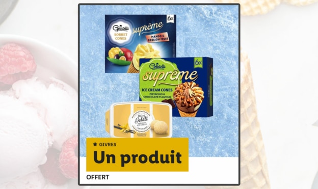 Code Lidl Plus : Glâces Gelati / Gelatelli gratuites à retirer en magasin