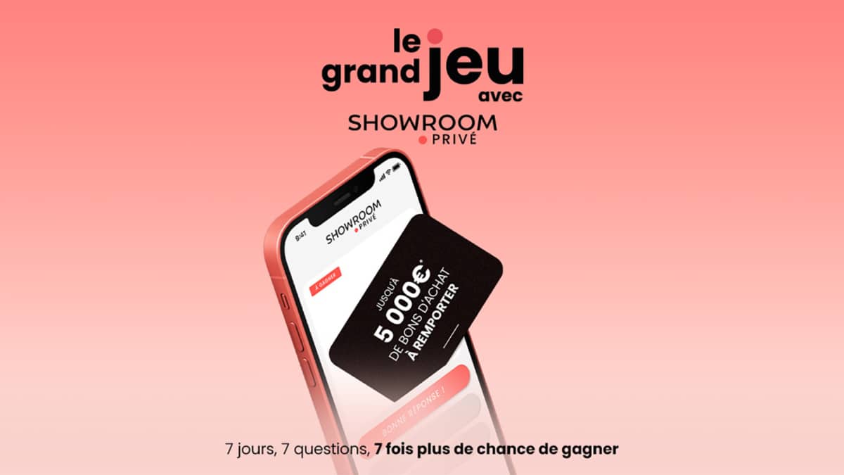 Jeu Showroomprivé : 5’000€ de bons d’achat à remporter