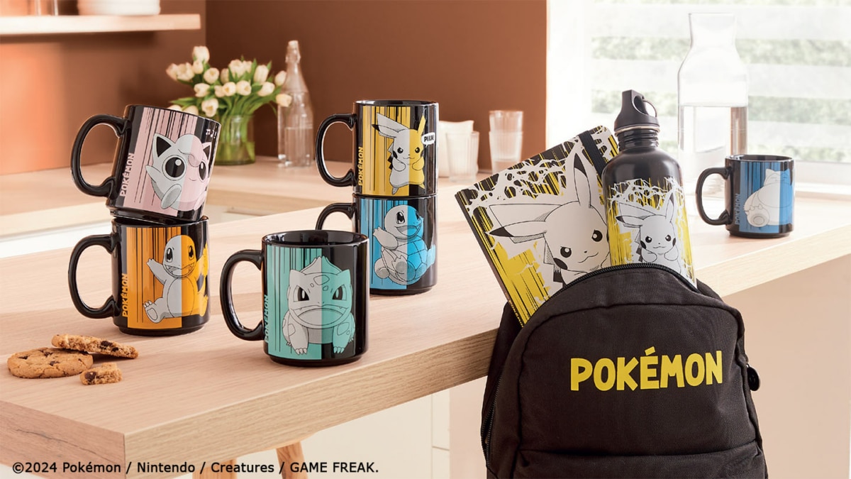 Vignette Auchan : Produits Pokémon dès 1€ (Mugs, gourde, sac à dos…)